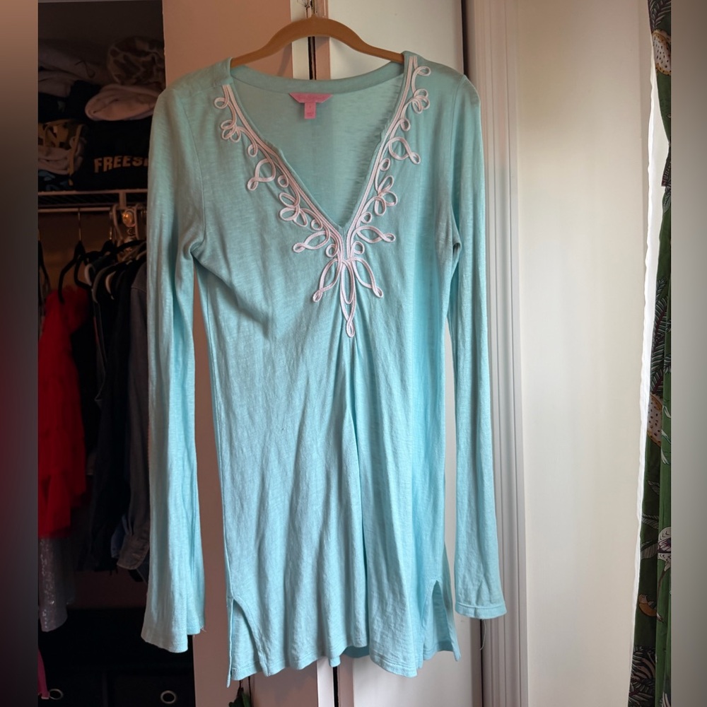 lily pulitzer blue tunic